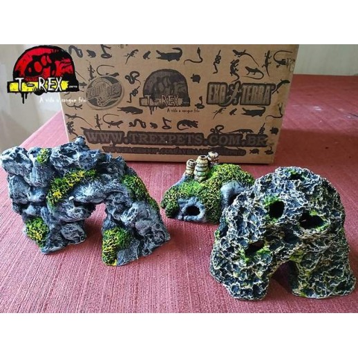 Trio Rocha Decorativa  | Terrário | Decoração | Pogona